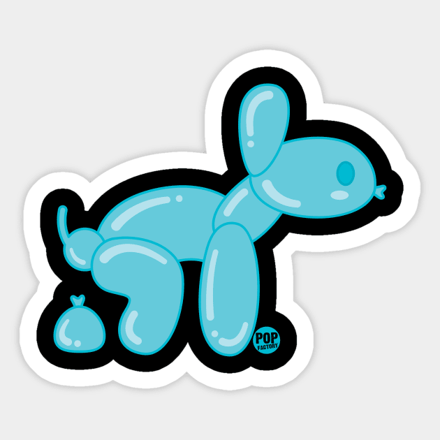 BALLOON  DOG POOP Sticker by toddgoldmanart